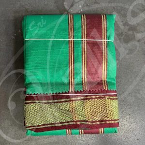 TD0027 Dhoti and Towel 9 x 5 Silk