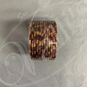 PA0103  Glass Bangal 2.6 Marron 1 Dozen